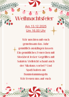 Flyer Weihnachtsfeier